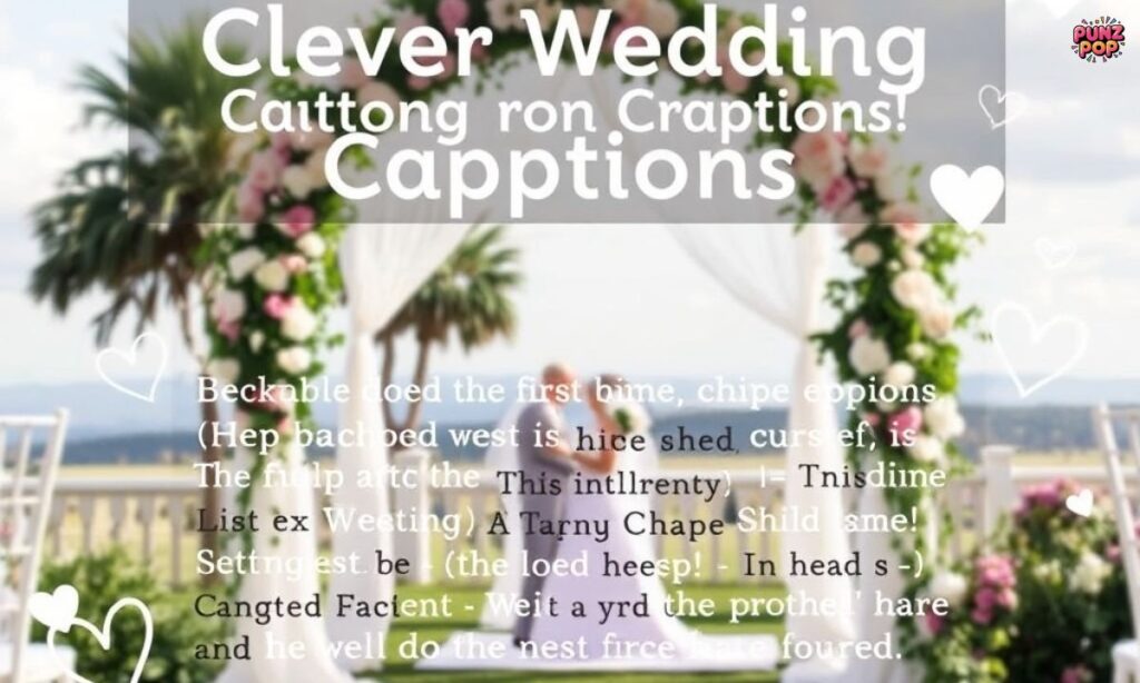 Clever Wedding Captions for Instagram