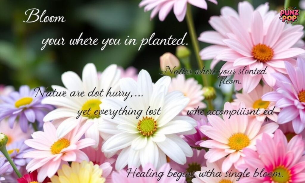 Floral Quotes for Healing