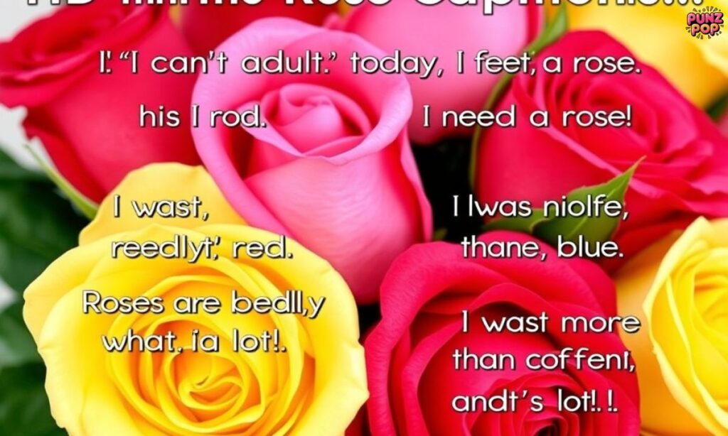 Funny Rose Captions for Instagram