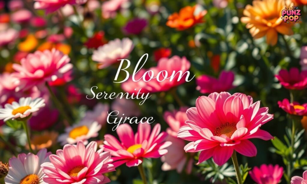 One Word Caption for Flowers 