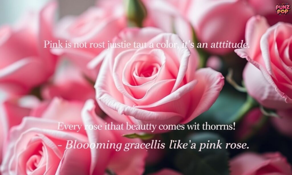 Pink Rose Captions for Instagram