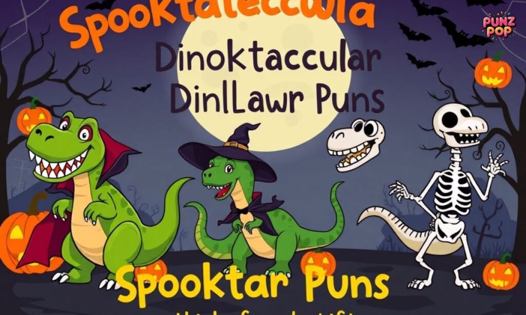 Spooktacular Dinosaur Puns for Halloween