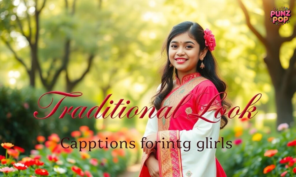 Traditional Look Captions for Instagram for Girls