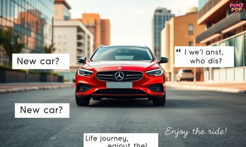 Funny Funny New Car Captions for Instagram