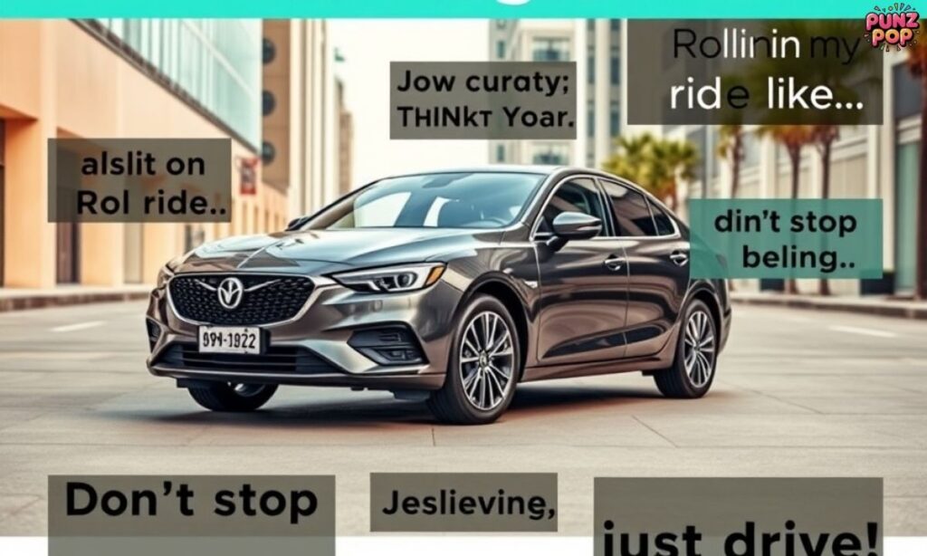 Funny New Car Captions for Instagram with Lyrics