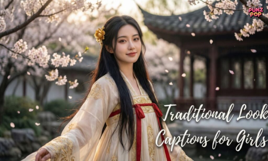 Traditional Look Captions for Instagram for Girls