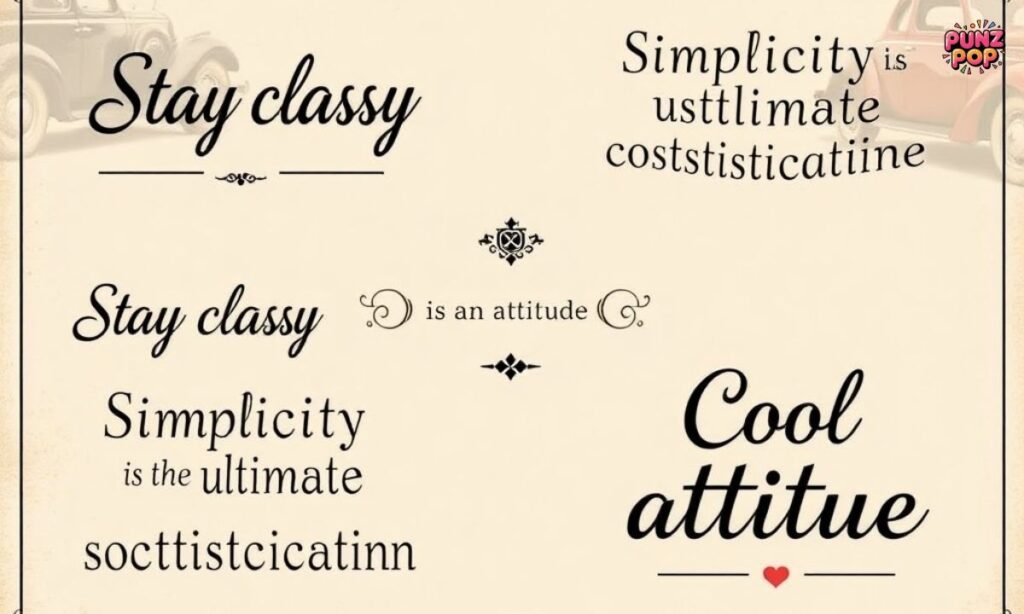 15. Classic Cool Attitude Captions