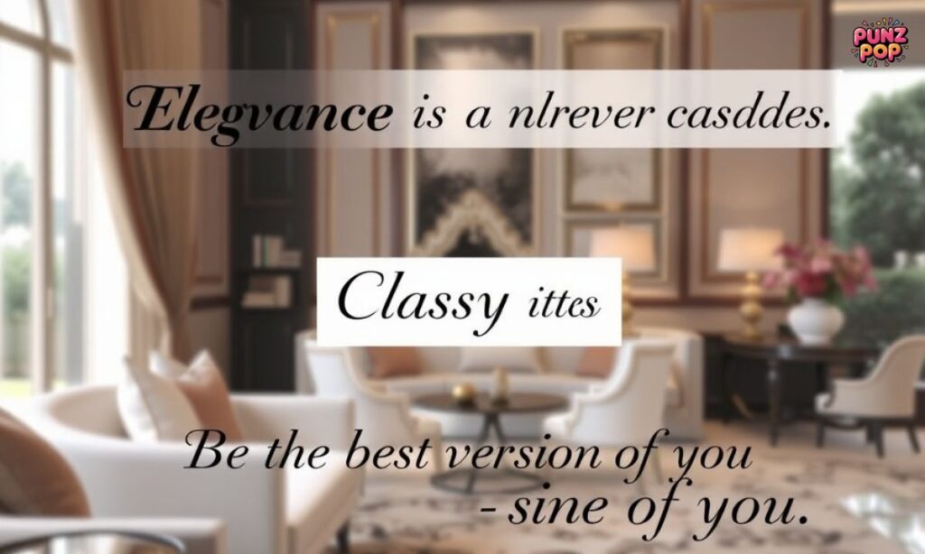 27. Classy Attitude Captions