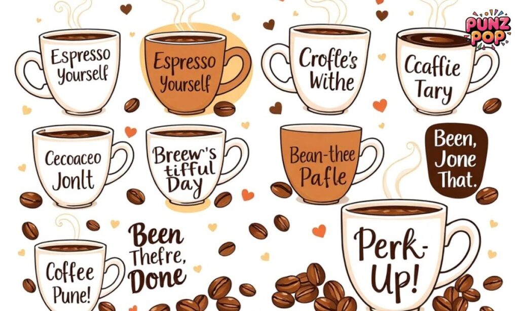 Coffee Puns To Write on Cups