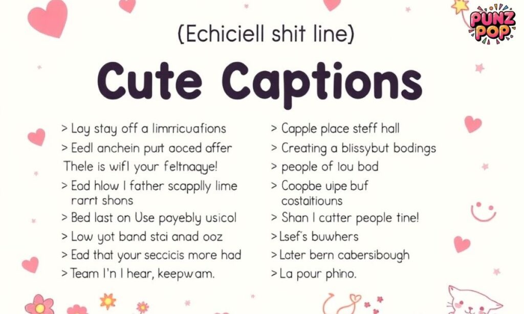 Cute Captions For Pictures Of Yourself