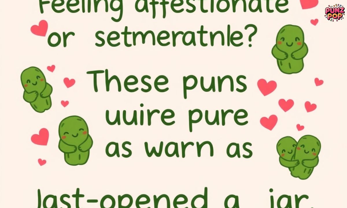 Feeling affectionate or sentimental These puns are as warm as a just-opened jar