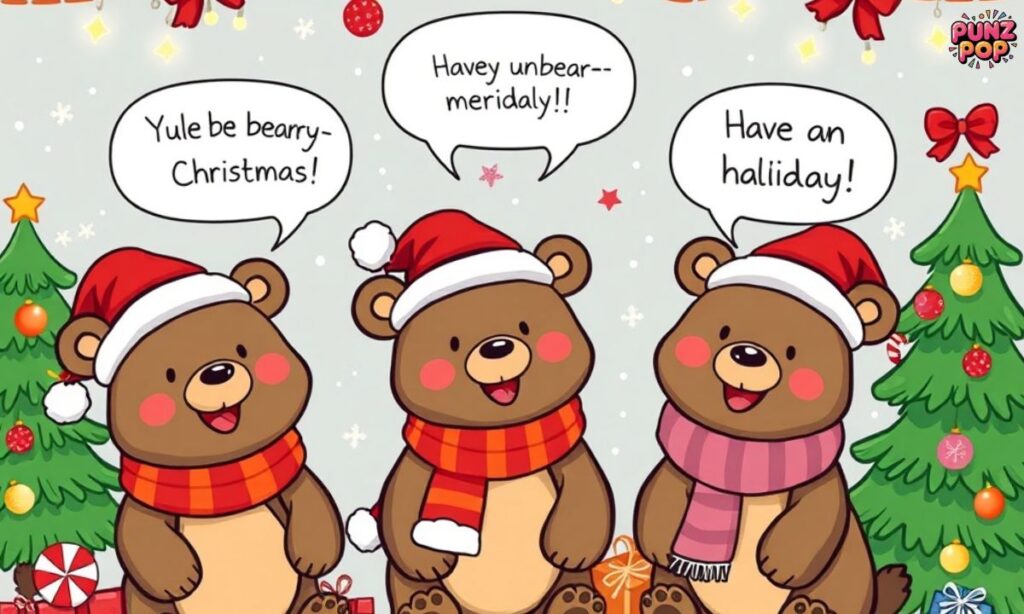 I. 🎅 Christmas Bear One Liner Puns
