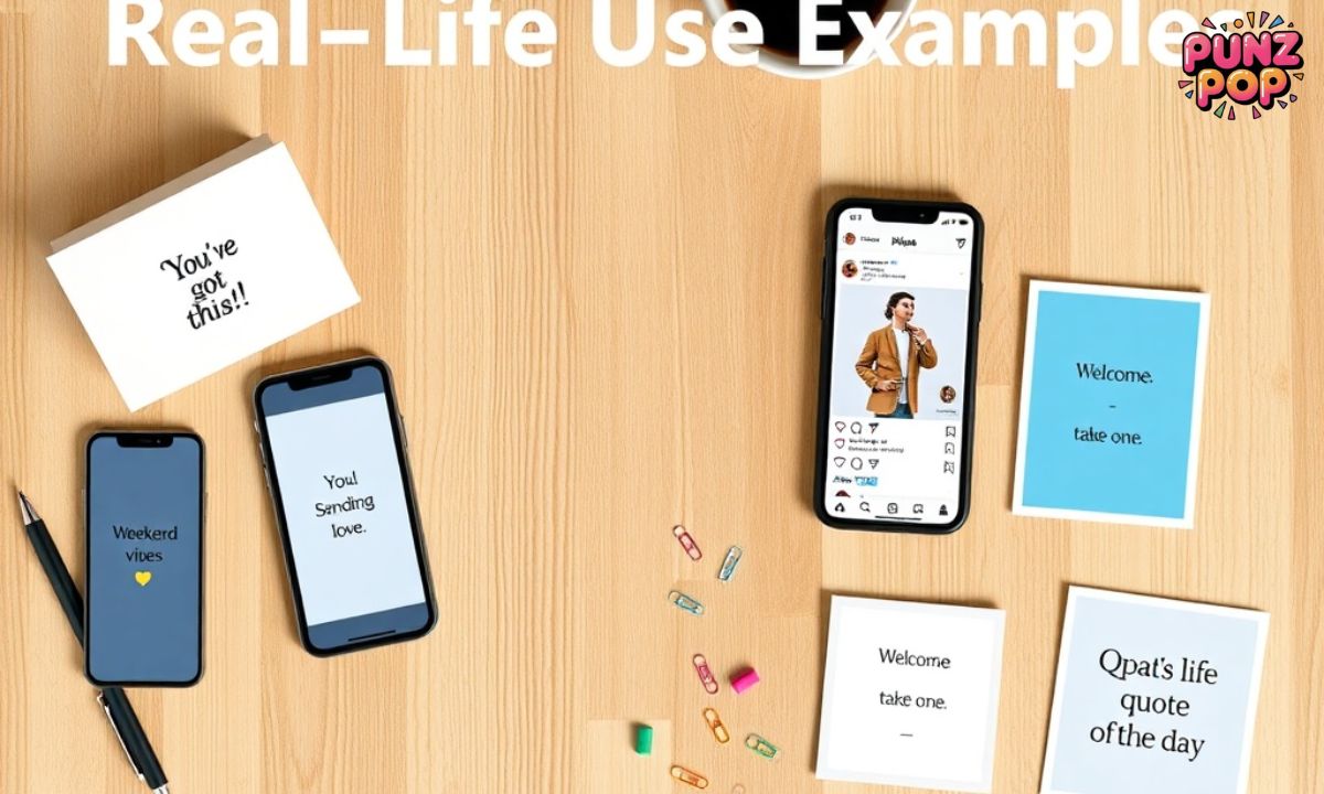 Real-Life Use Examples (Cards, Posts, DMs, Signs)