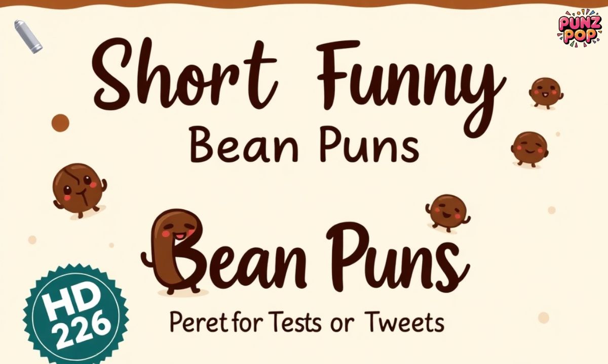 Short Funny Bean Puns Perfect for Texts or Tweets