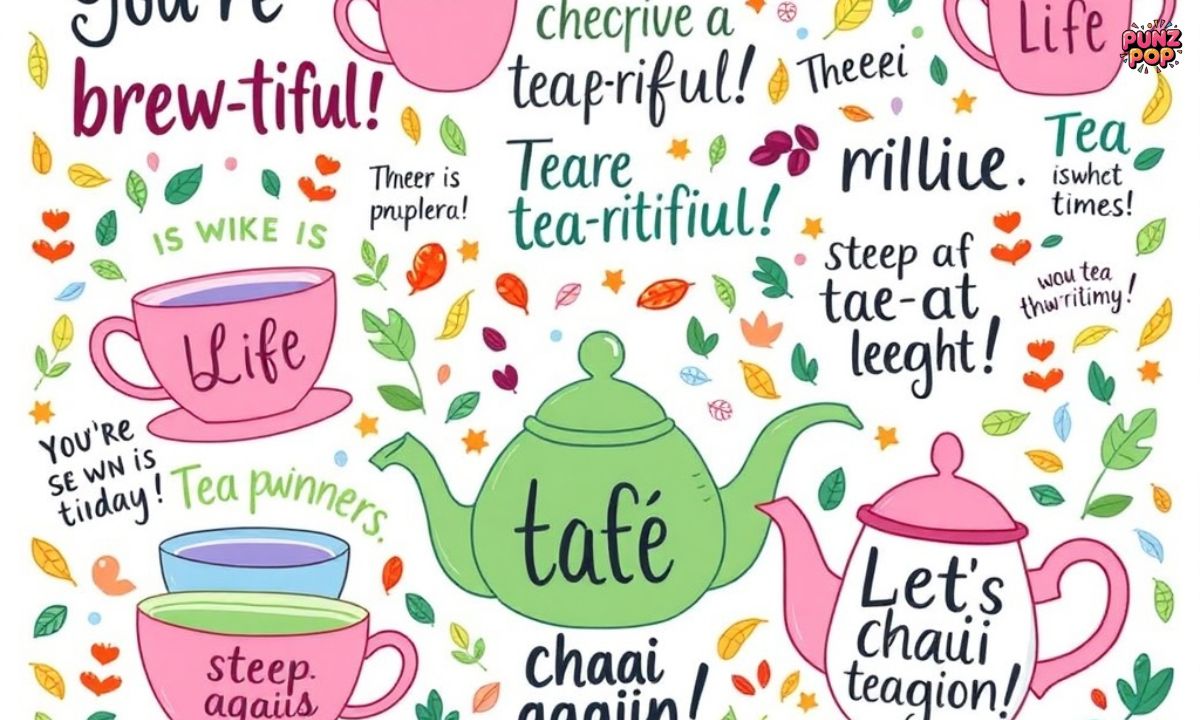Witty Tea Puns for Social Media