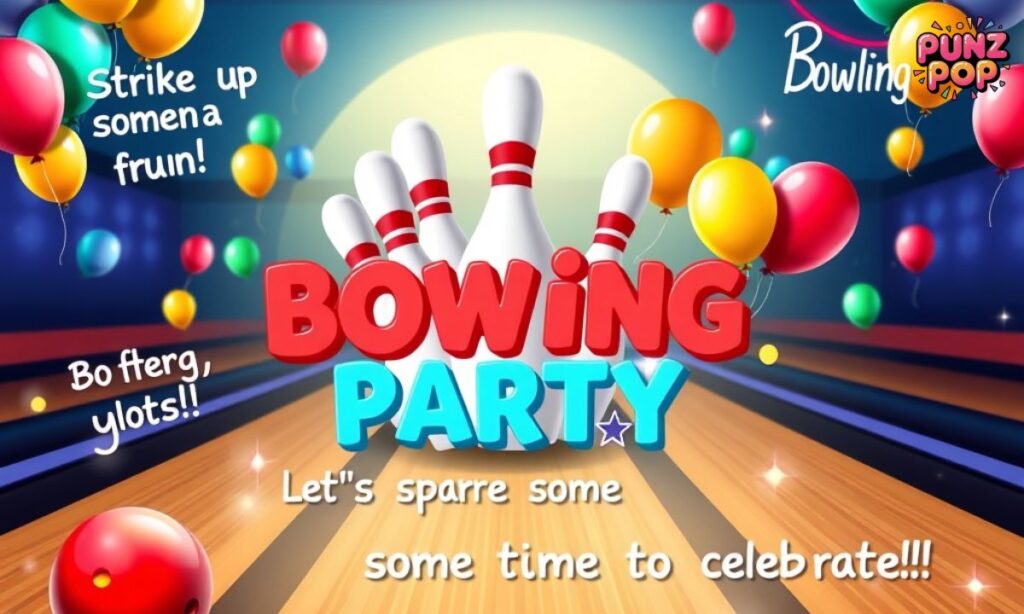 🎈 Bowling Puns Birthday Party for Invites and Decor