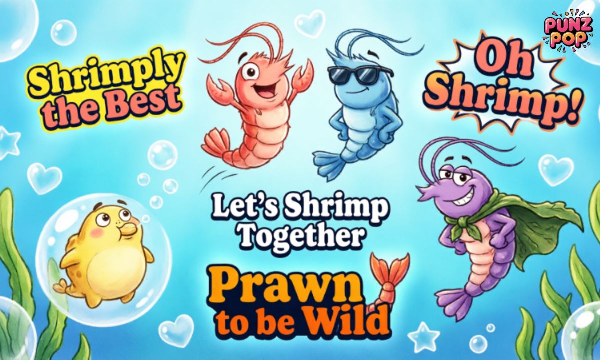 Clever Shrimp Puns for Instagram & TikTok