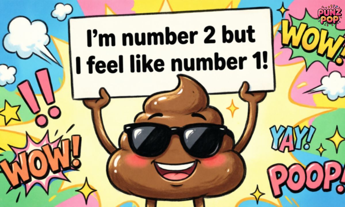 Funny Poop Puns Captions 💬