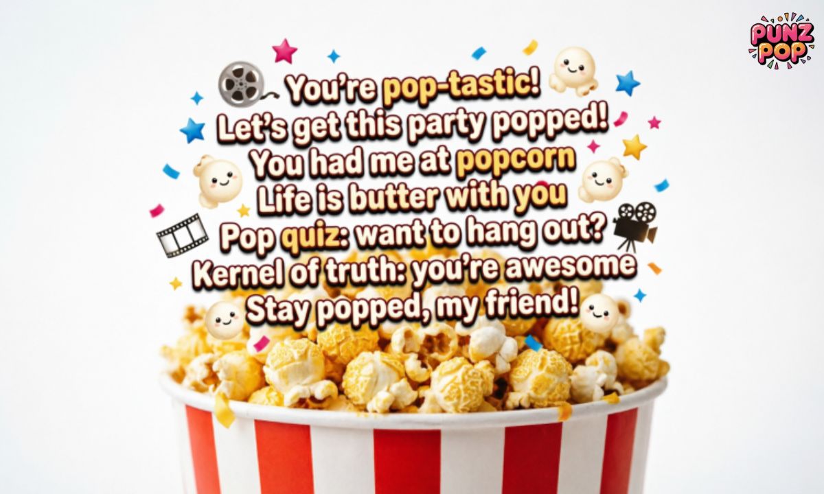 Funny Popcorn Puns One Liners
