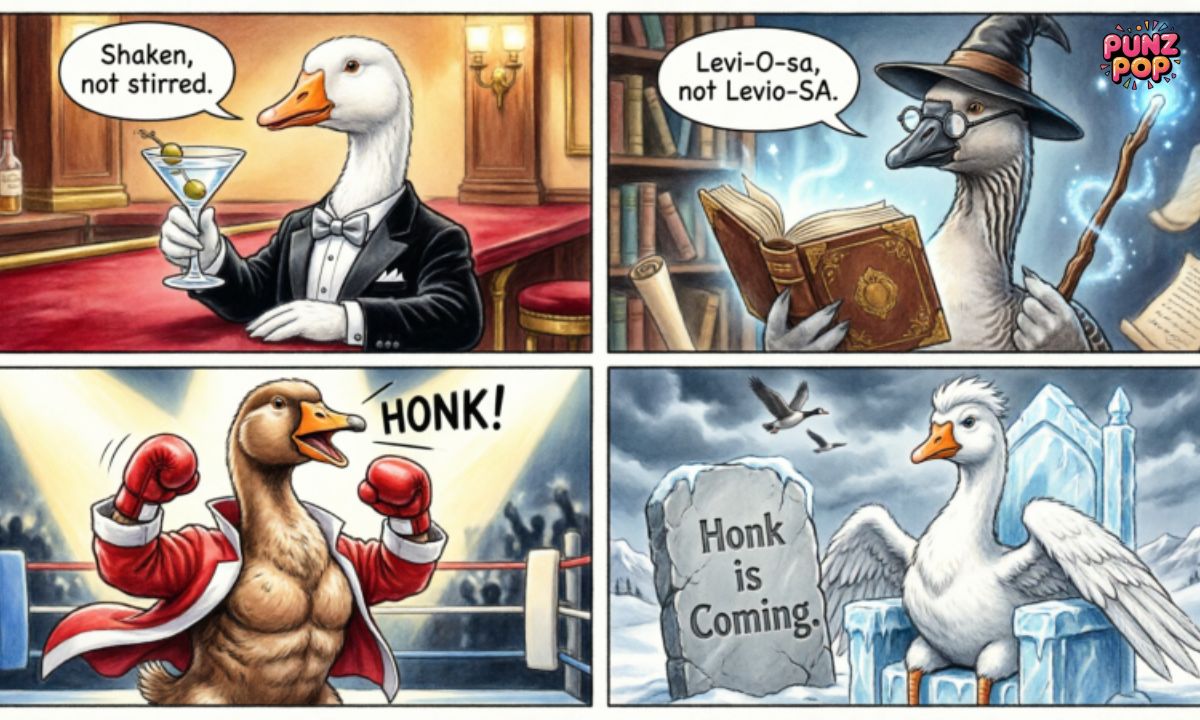 Iconic Sayings with a Goose Twist