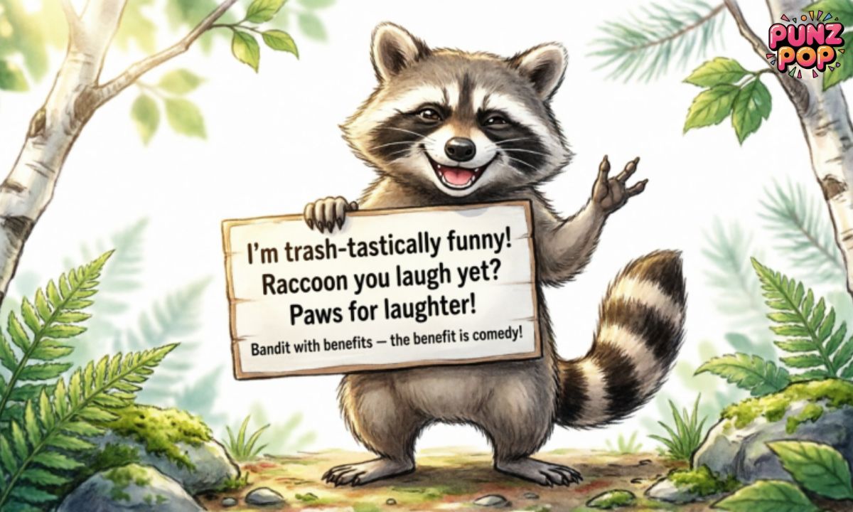 Laugh Out Loud One-Liner Raccoon Puns