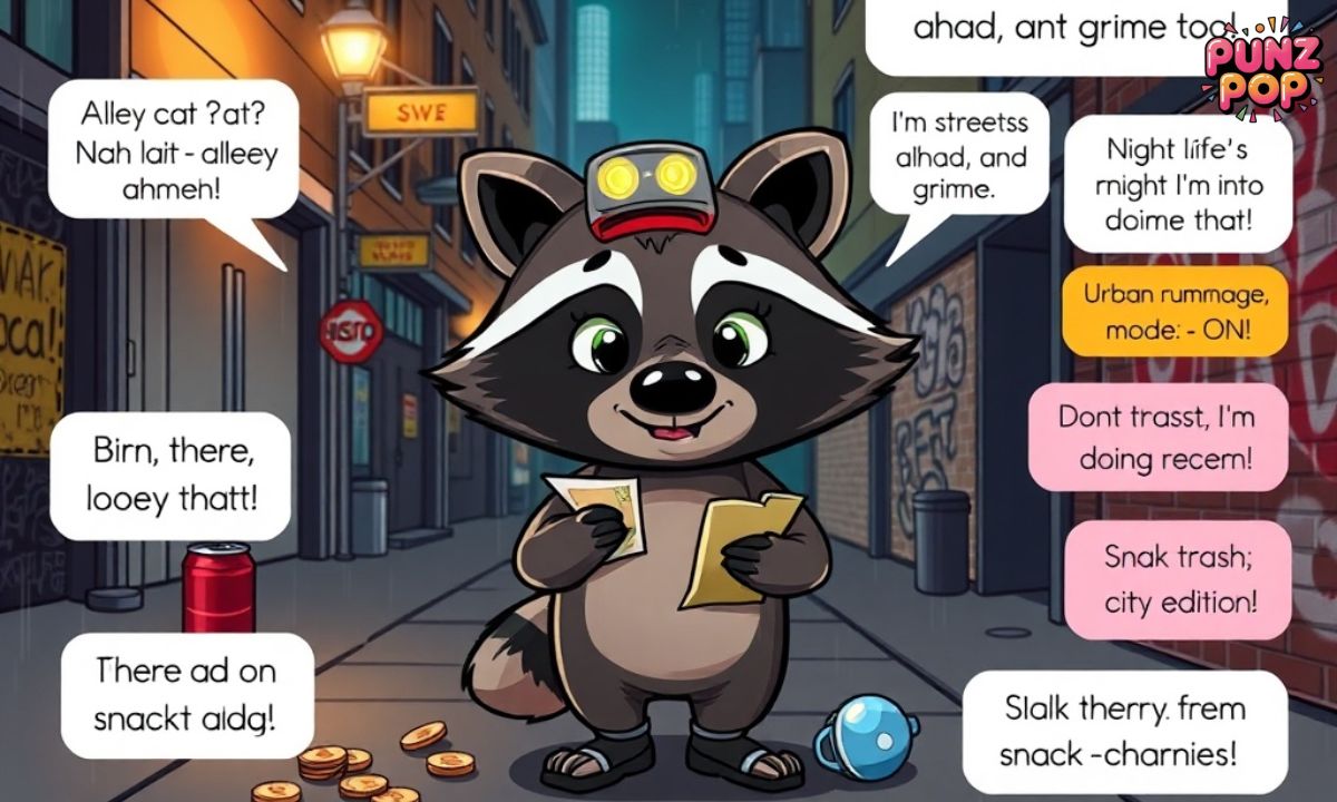 Raccoon Puns for City Shenanigans