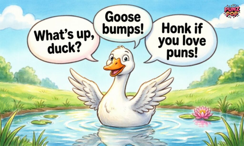 Short Funny Goose Puns