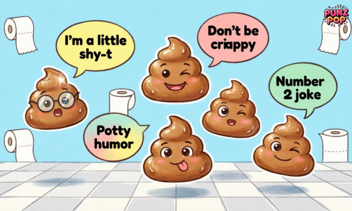 Short Funny Poop Puns 🧻