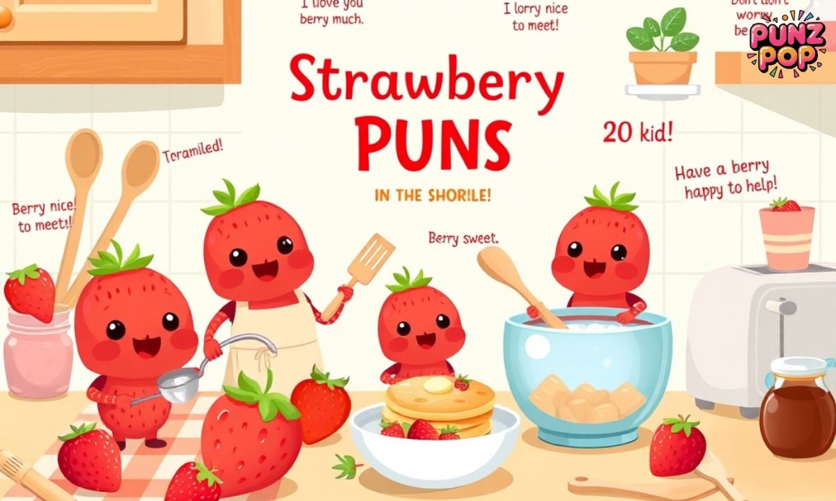 Strawberry Puns in the Kitchen