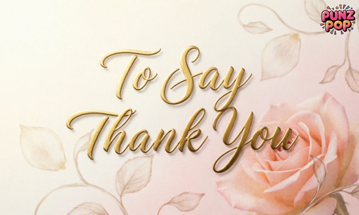 To Say Thank You (1)
