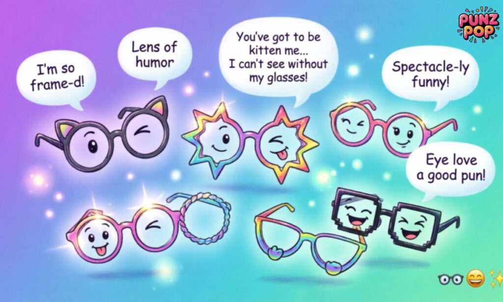 📱 Funny Glasses Jokes & Puns for Social Media