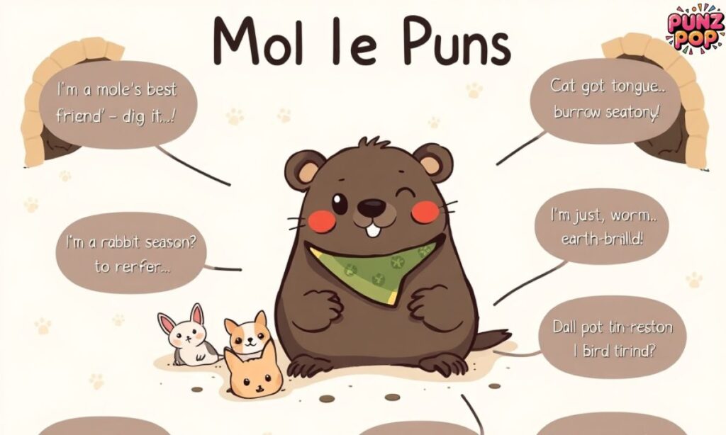 Animal-Themed Mole Puns 🐾