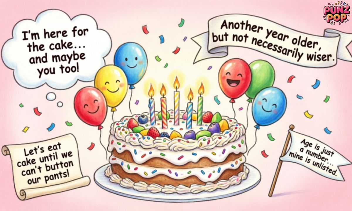 Birthday Puns One Liners Jokes