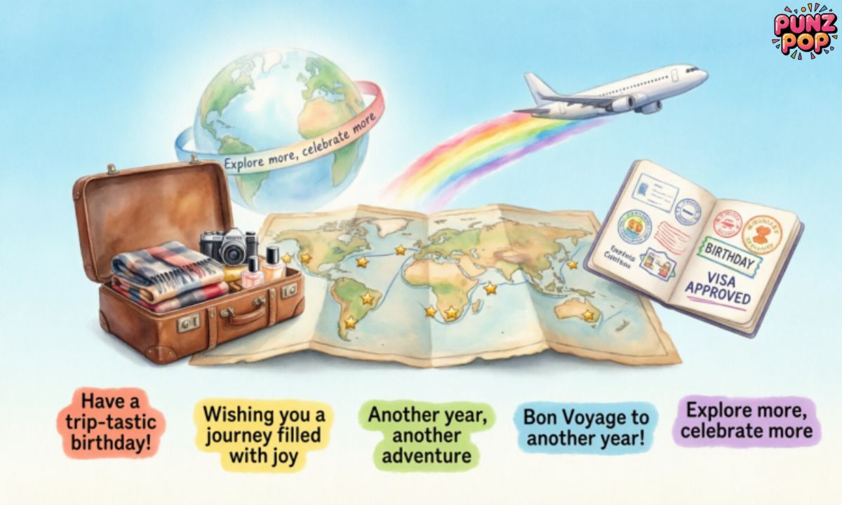 Birthday Puns for Tourists and Travelers
