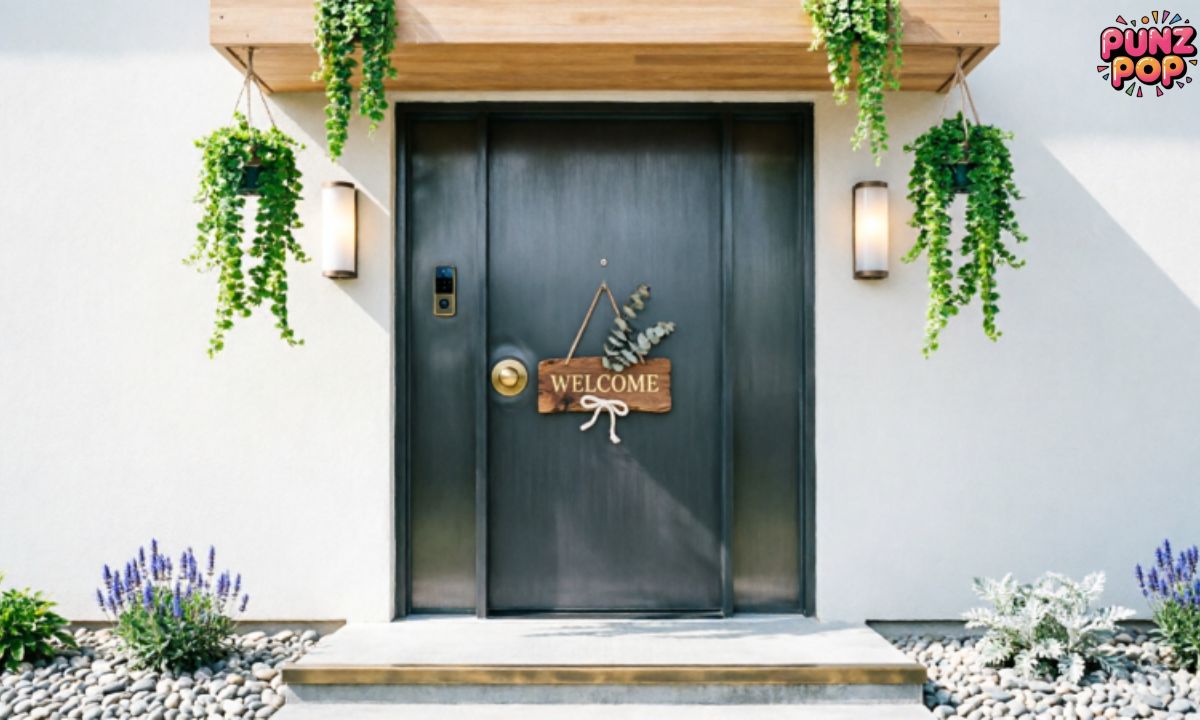 Front Door & Welcome Signs