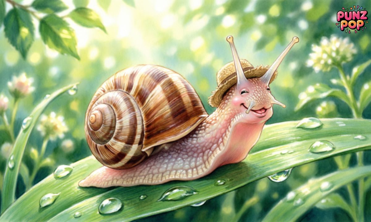 Funny Snail Puns Captions