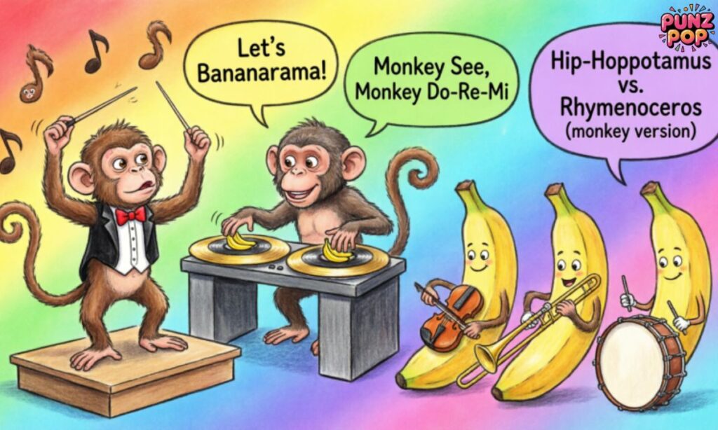 Monkey Music Puns 🎶🐒