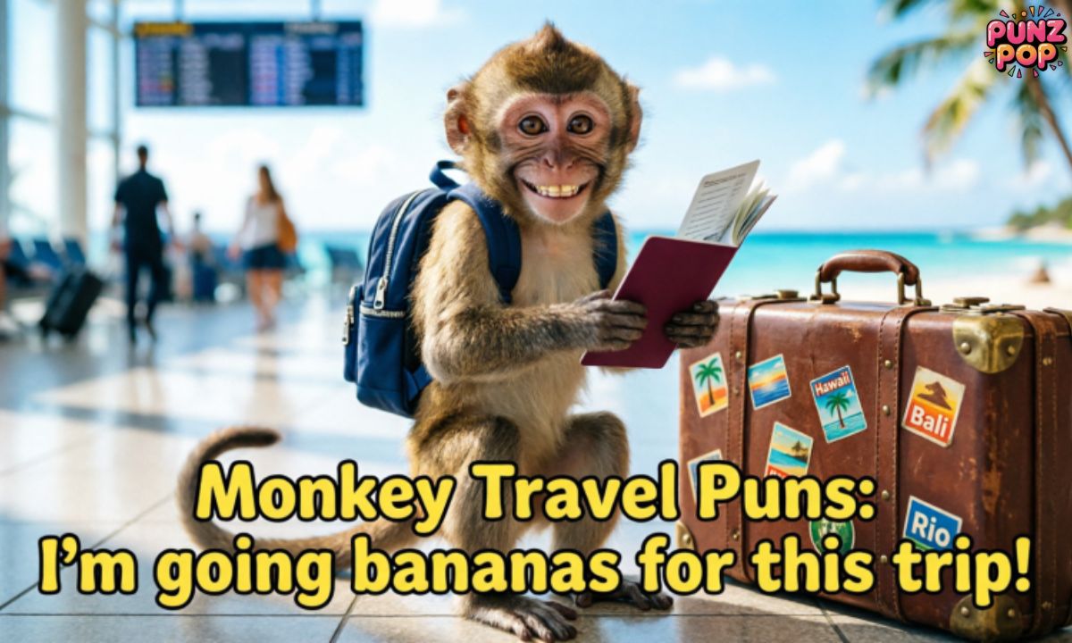 Monkey Travel Puns ✈️