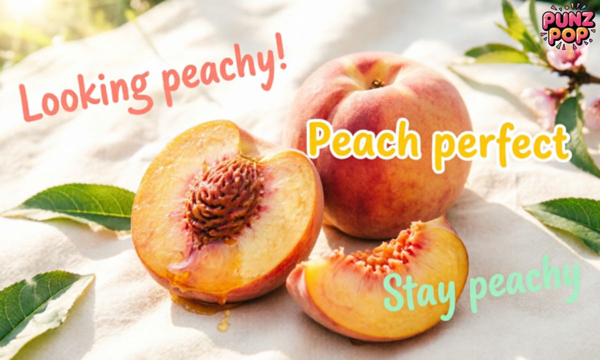 Peach puns for instagram