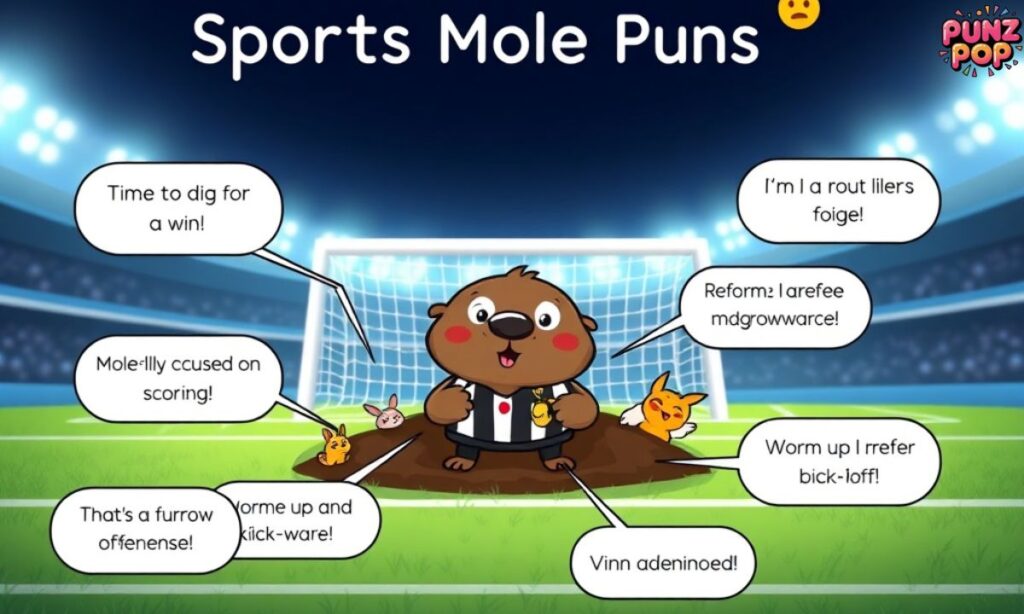 Sports Mole Puns ⚽
