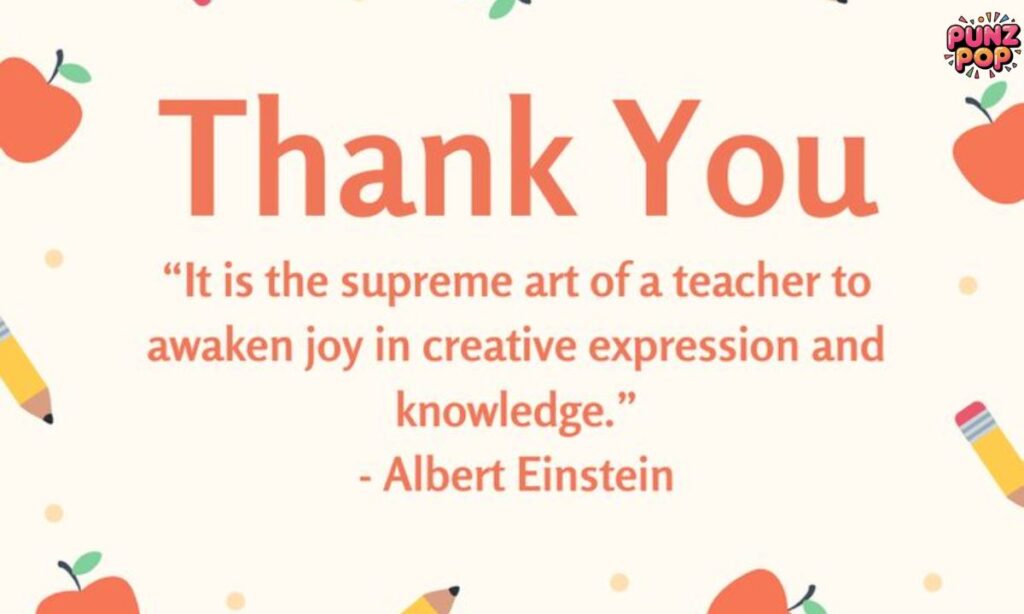 Thank You Puns for Teachers