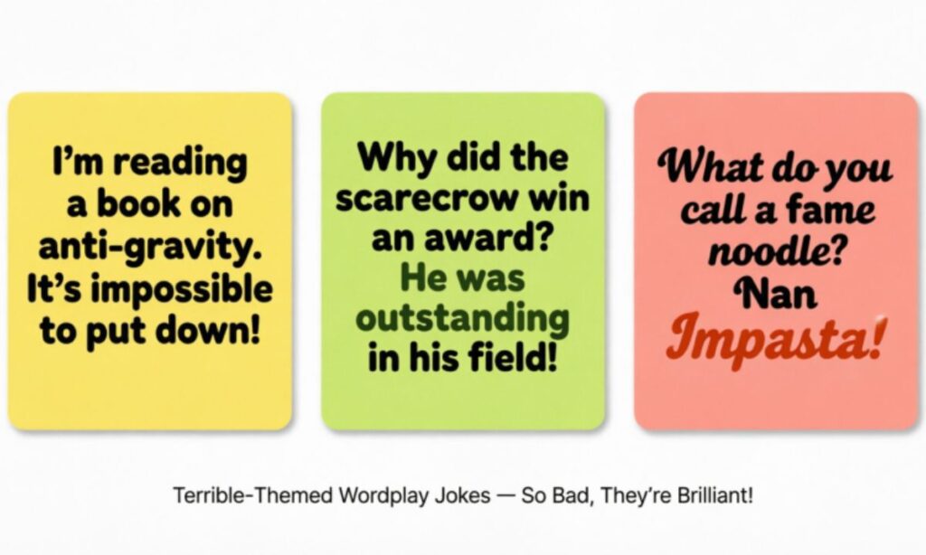 🤣 Best Terrible-Themed Wordplay Jokes